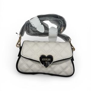 Mini Guess White Quilted Women's Bag